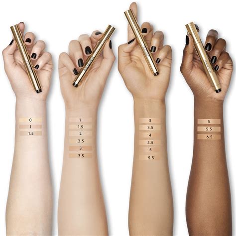 touche éclat illuminating pen ysl|YSL touche eclat colour chart.